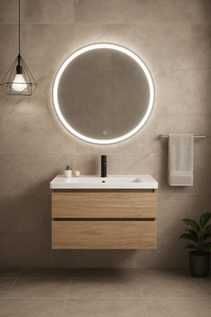 Wastafelmeubel met keramische blad – Duurzaam & Luxe Design 60cm