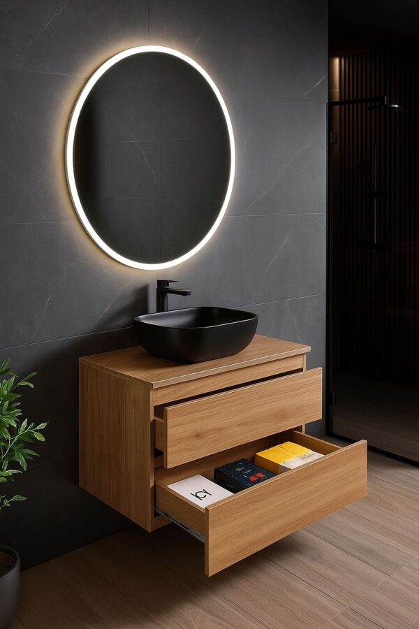 300d4c17-4e11-4493-b49f-61185cd7bf2d Luxe houten wastafelmeubel met keramische wasbak – 60 cm