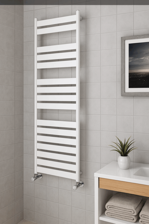 BORA BORA 500x1600 Wit | Witte Verticale Designradiator