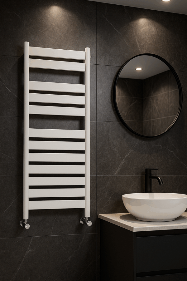 Witte designradiator 1200x500 met onderaansluiting kopen | D-Radiatoren.nl