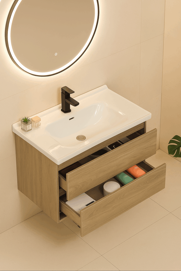 8285CB79-2643-4517-BA29-43FE9DE57150 Wastafelmeubel met keramische blad – Duurzaam & Luxe Design 60cm