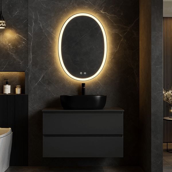 Massief Houten Badkamermeubel 80 cm | Luxe Wastafelmeubel