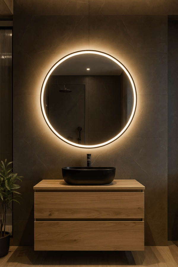 BEF509FC-D747-48B8-B16C-3944B8BACC0C Luxe houten wastafelmeubel met keramische wasbak – 60 cm