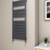 BORA BORA Designradiator 500 × 1200 Zwart – Luxe Badkamer Radiator met Hoge Warmteafgifte
