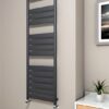 BORA BORA Zwarte Designradiator 500x1600 | Hoge Warmteafgifte