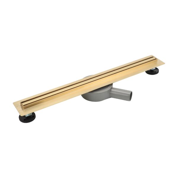 Douchegoot 1000mm geborsteld goud