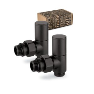 Rond-zwart Ronde knop knel