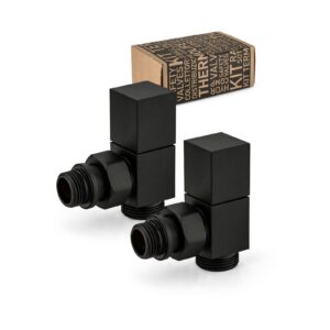 Vierkant-zwart Vierkante knop knel