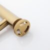 Wastafelkraan opbouw geborsteld goud hoog