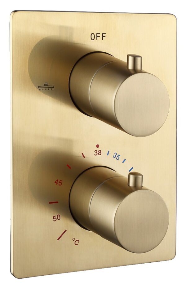 Inbouw Douche kraan Silence geborsteld goud