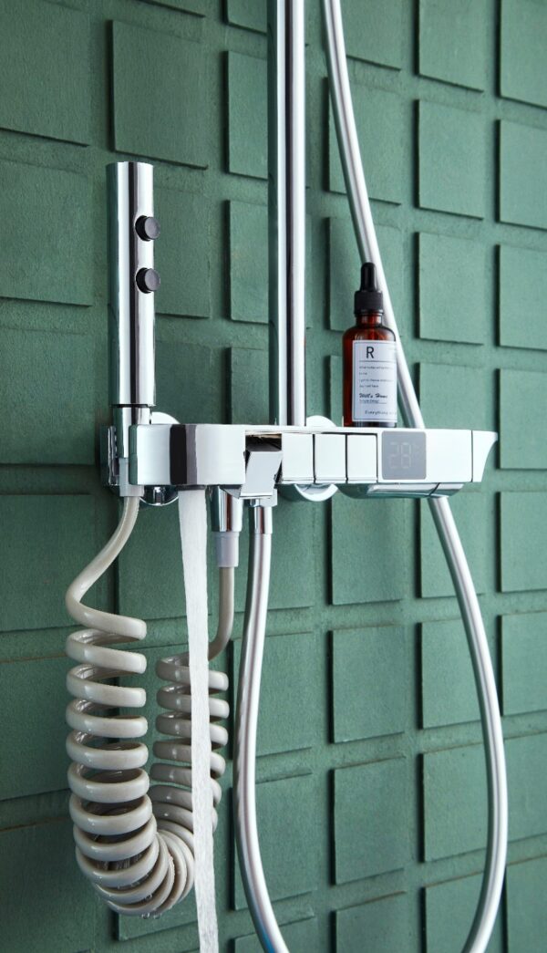 Opbouw Douche kraan Multi zilver rond