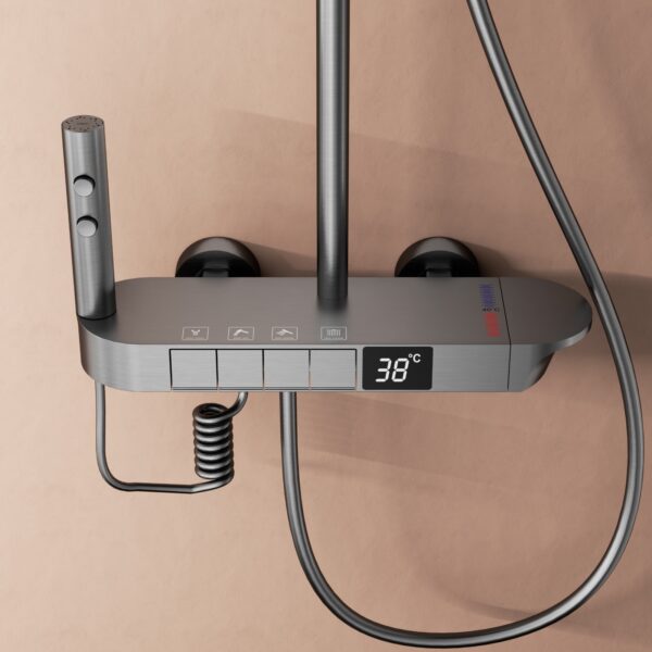 Opbouw Douche kraan Multi zwart rond