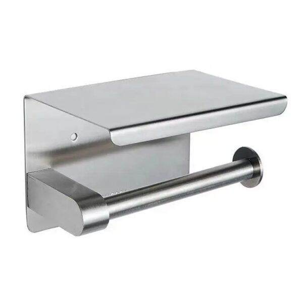 toilethouder-zilver Toilet rolhouder Luxe Zilver