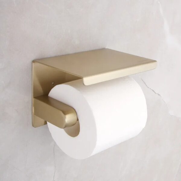 Toilet rolhouder Luxe Geborsteld Goud