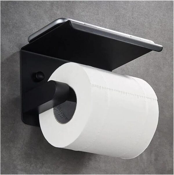 Toilet rolhouder Luxe Zwart