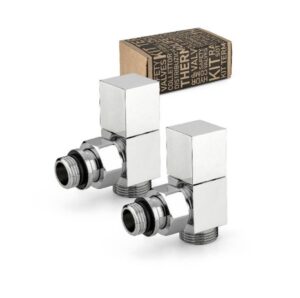 vierkant-zilver Vierkante knop knel