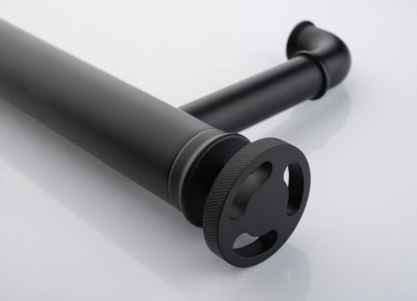 Wastafelkraan opbouw zwart hoog